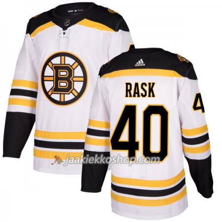 Miehille NHL Boston Bruins Pelipaita Tuukka Rask 40 Adidas 2017-2018 Valkoinen Authentic